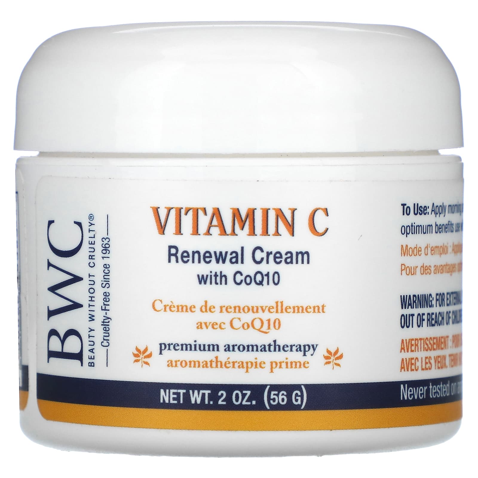 Beauty Wo Cruelty, Renewal Cream w/Vitamin C, 2 Oz UPC 000056453836 | HiLife Vitamins